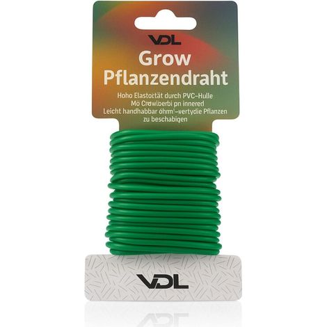 Pflanzendraht Grün 3,5 mm x 5 Meter – Pflanzen Biegedraht (1/5)
