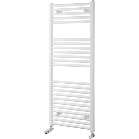 Heatwave Tempo White Ladder Towel Rail 1200mm (H) x 600mm (W) (1/3)