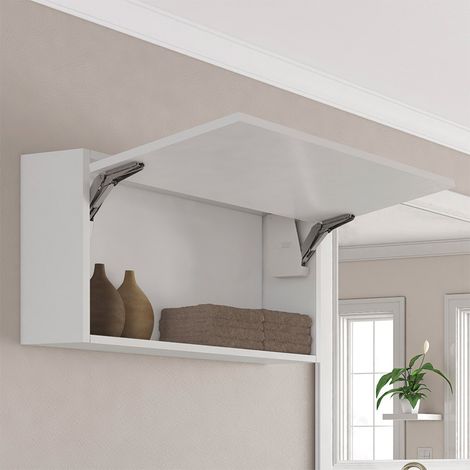 Ferrure relevable vertical freeflap forte - Charge : 2,6 à 11kg - Décor : Gris - Version : Forte D - KESSEBOHMER (1/5)