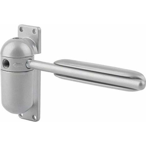 Molla per porta automatica regolabile a montaggio superficiale, XU, chiudiporta regolabile e resistente per chiusura automatica (grigio)-Crezuo