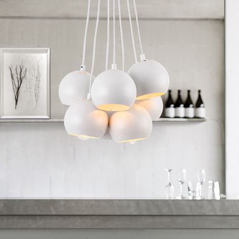 Îlot de cuisine mobile, meuble de cuisine, chariot de cuisine avec 2 portes & 6 tiroirs, roulant, (120x45(75)x91 cm), blanc/noir (1/3)