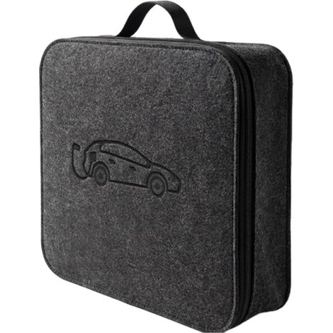 Sac de rangement pour chargeur EV - Sac de transport avec poignée pour câble de charge de véhicule - Sac de rangement pour câble de charge EV - Pour aventures en plein air, voyages, trajets (1/5)
