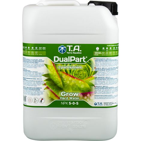 DUALPART Grow eau dure 10 litres - Terra Aquatica