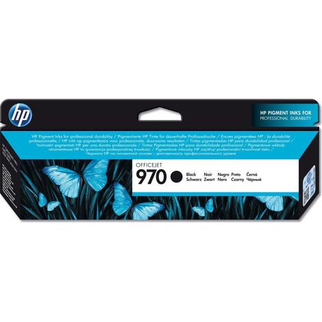 HP 970 Black Original Ink Cartridge Cartuccia d'Inchiostro 1 pz Resa Standard (1/4)