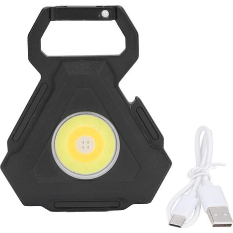 COB Keychain Flashlight Small 7 Light Modes USB Charging Pocket Light with Folding Stand Bottle Opener Magnet Base (1/5)