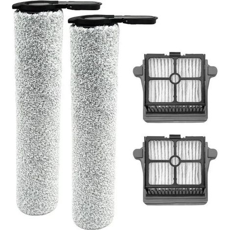 Kit d'accessoires pour Tineco Floor One S7, 2 rouleaux à brosse + 2 filtres HEPA (1/5)