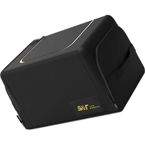 Sac organisateur de coffre de voiture grande capacité, en tissu Oxford, conception pliable à trois compartiments, noir, 30 litres (1/5)