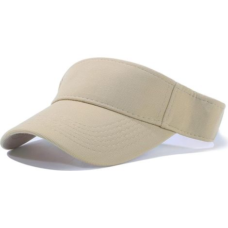 Visière Femme - 1 Pièce - Tissu Respirant - Protection UV Et Réglable - Pour Sport Et Plage - Taille Unique (1/5)