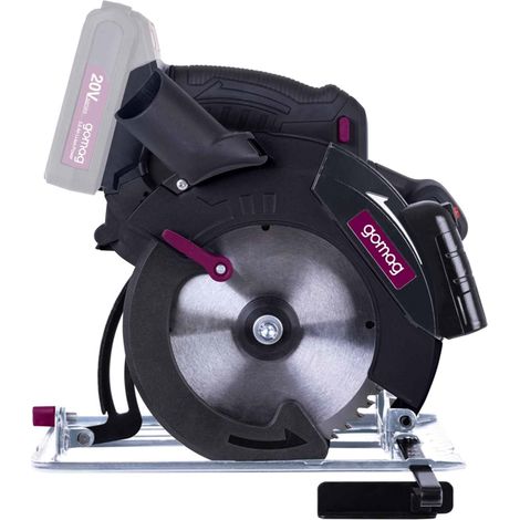 Gomag Akku-Handkreissäge GO-HKS165 20V 54mm Schnitthöhe Laser & Ø165mm Blatt (1/3)