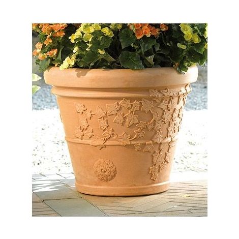 Vaso in resina per piante da esterno rotazionale 100 cm vite bama (1/2)