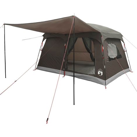 Tienda Familiar Marrón Gris 320 x 210 x 180 cm Poliéster