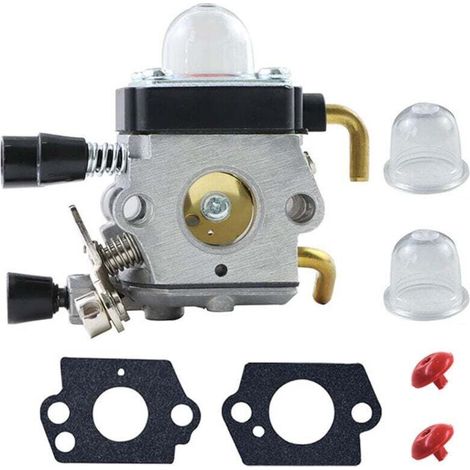 Carburatore C1Q-S97 con guarnizione compatibile con STIHL FS38 FS45 FS46 FS55 FS45C FS46C FS55C FS55R FS55RC KM55 KM55C Kombi Trimmer motore (1/4)