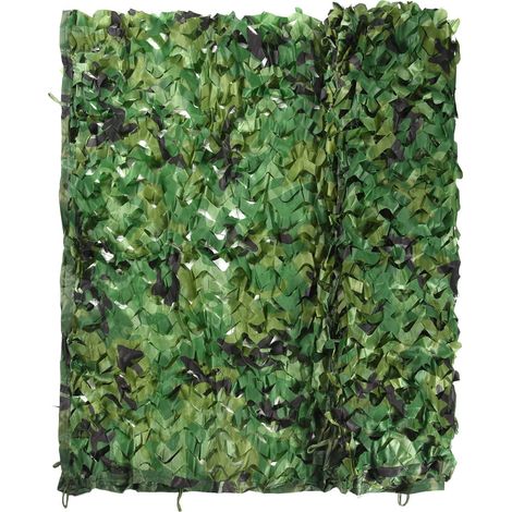 2 rouleaux de filet forestier 3 x 3 m, tissu Oxford, pare-soleil, idéal pour camping, décoration de fête ou jardin