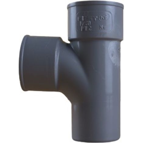 Té pied de biche PVC 87°30 Mâle Femelle Ø40 - First Plast (1/5)