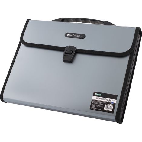 Cartella D.rect 5570 a 12 scomparti con maniglia, formato A4, blu. (1/2)