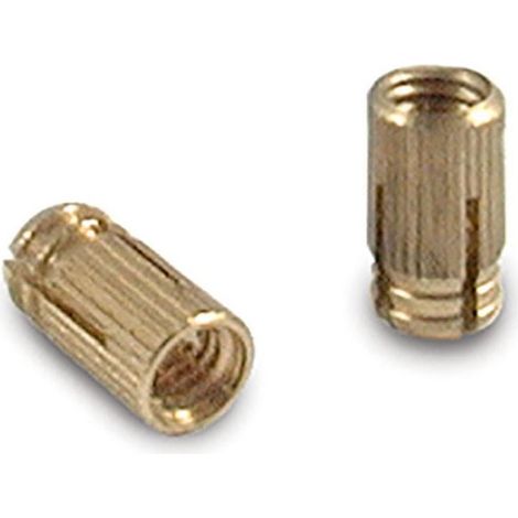tuerca expansible laton m4-8 cilindrica para taladro 5mm. sin pastilla.