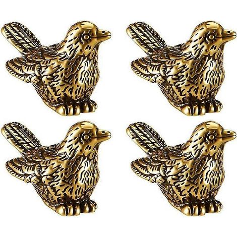 4 pièces mini Bird Shape Copper Bath Disk Ornaments Copper Bird Bath Purification Disks Birdbath nettoyeur (1/5)