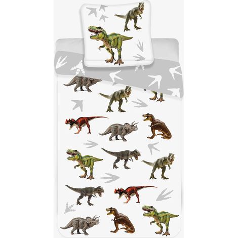 Jugendbettwäsche 140x200 Bunte Dinosaurier Träume Dinos (1/2)