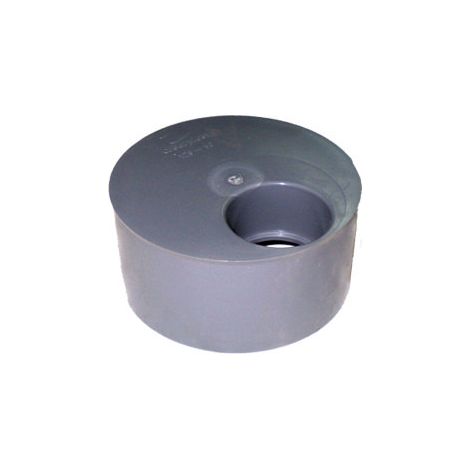 Tapón macho reducido de PVC de Ø40/125mm simple color gris