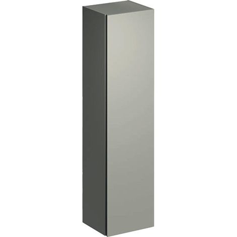 Colonne haute Geberit Xeno²avec une porte et miroir intérieur: Largeur 40cm, Hauteur 170cm, Profondeur 35.1cm, Greige / Laqué mat