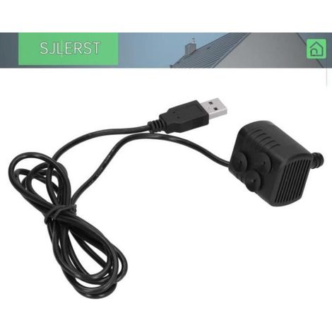 Mini Pompe Submersible - 160 L/H - 5 V DC Sans Balais - Pour Aquarium Hydroponie Circulation Eau - 1 Pièce (1/4)