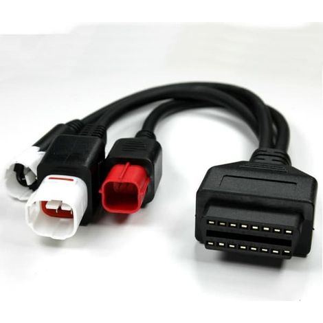 Adaptateur OBD vers OBD 3 broches pour moto (1 pièce) (1/5)