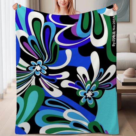 Couverture de lit en polaire, microfibre douce et confortable légère pour le printemps, décoration de chambre, cadeau idéal pour femmes et hommes, 6080 pouces (1/4)