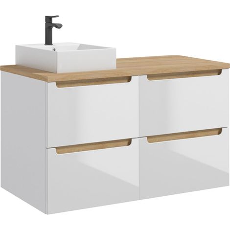 Mobile bagno con lavabo Livia bianco 120cm (1/5)