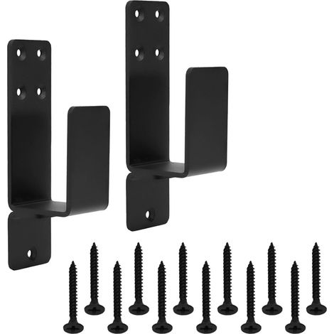 Support de sécurité porte en acier robuste forme U (5 x 10 cm) (1/5)
