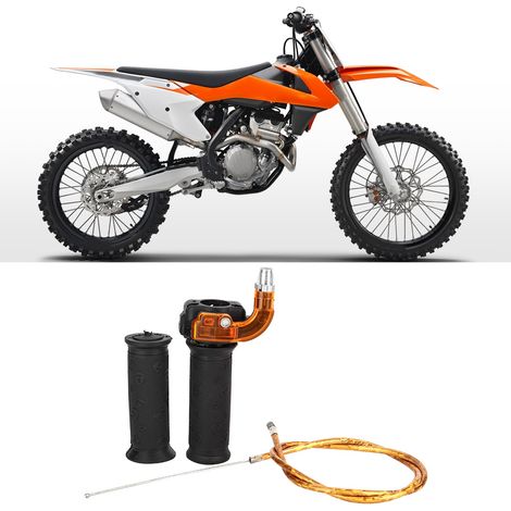 Poignée d'accélérateur à rotation réglable de 2,3 cm (0,9 po) avec câble à 3 positions, compatible avec les mini-motos tout-terrain 47 cc et 49 cc. (1/4)