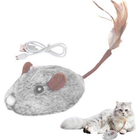 Jouet souris pour chat - Jouet en peluche automatique - Souris électrique (1/5)