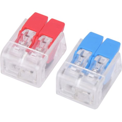 Boîte de connexion électrique 2 pièces, bornier à ressort, fil câble 11-24AWG, connecteur rapide, lot de 40, PCT-412 (1/5)