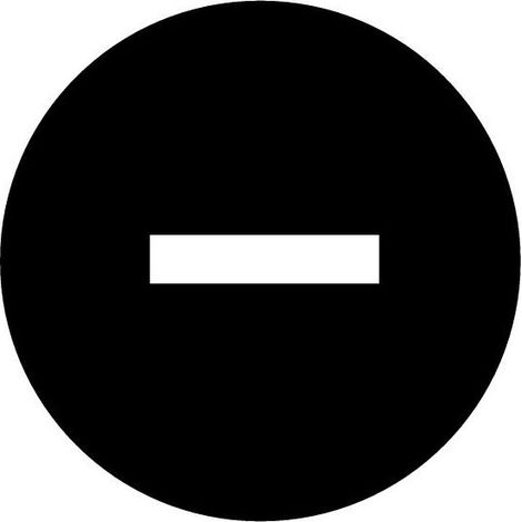 Étiquette bouton ' coup de poing ' noir - EATON M22-XDP-S-X5