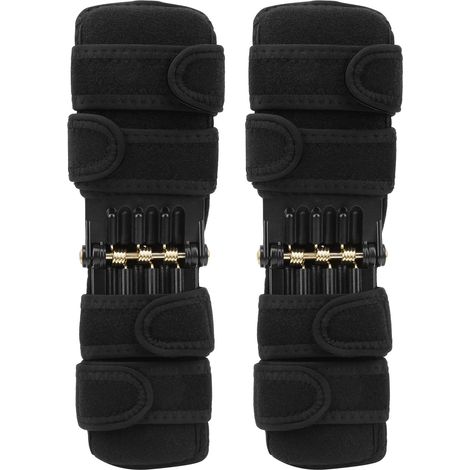 Genouillères à ressort de rappel puissant, protections antidérapantes pour les jambes (1/5)