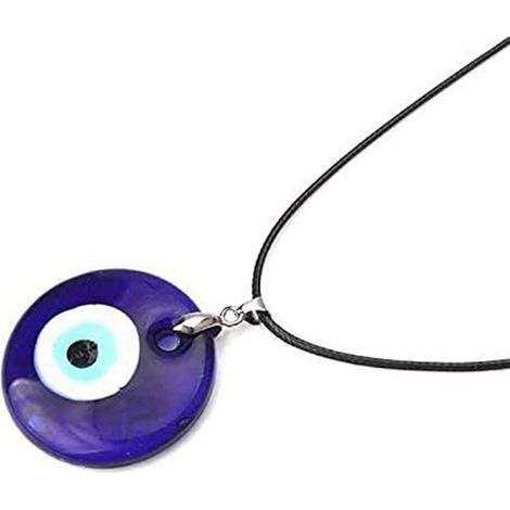 Blaues Material: Glas, Halskette mit blauem Augenanhänger im europäischen und amerikanischen Stil, Schlüsselbeinschmuck mit schützender Augenkette.