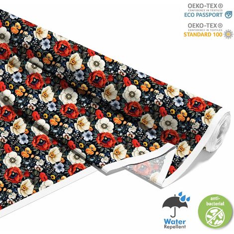 TESSUTI DECORATIVI PER ESTERNI OXFORD - Motivo Fiori I DX5140 (1/5)
