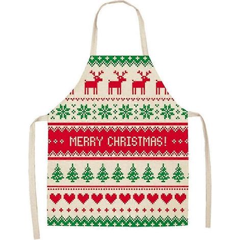 Tablier de Noël, tablier de cuisine pour femme, tablier de cuisine pour homme, tablier de café, tablier pour femme (1/5)