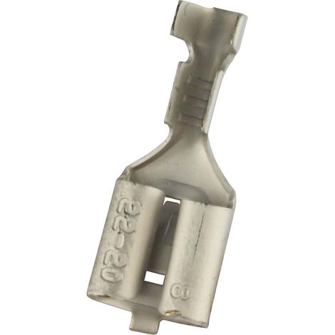 Cosse faston RS PRO, 22 20 AWG, Non-isolé ( Prix pour Sachet de 100 )