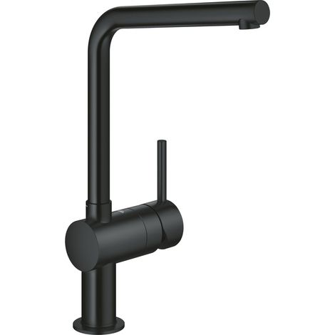 Grohe – Mitigeur évier cuisine monocommande bec tube pivotant – Hauteur 150mm – Débit 11,5 l/min – Système d'installation rapide – 31375KF0 (1/5)
