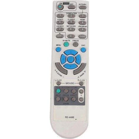 Rd-448E Projector Remote Control For Projector V260X+V300X+V260 Rd-448E Rd-443E Lt180+Lt280 Lt380 M2 Black (1/5)