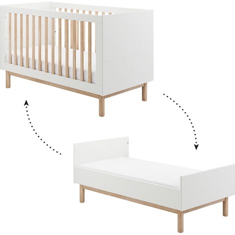 Lit évolutif 70x140 Pinio Miloo Blanc