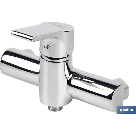 COFAN grifo monomando de ducha modelo ross , Grifo de ducha monomando. Fabricado en latón cincado no se verán afectados por la corrosión por lo que tendrá una mayor durabilidad. Su
