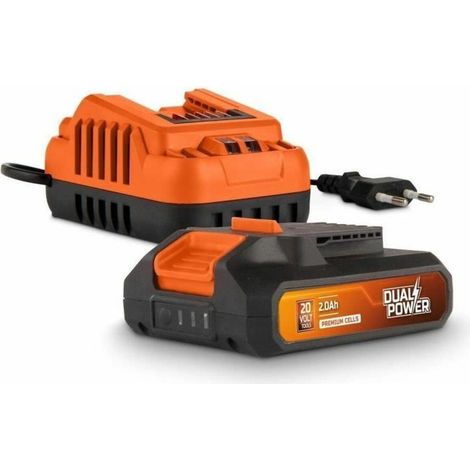 Batería Dual Power POWDP90620 naranja y negra 20 voltios