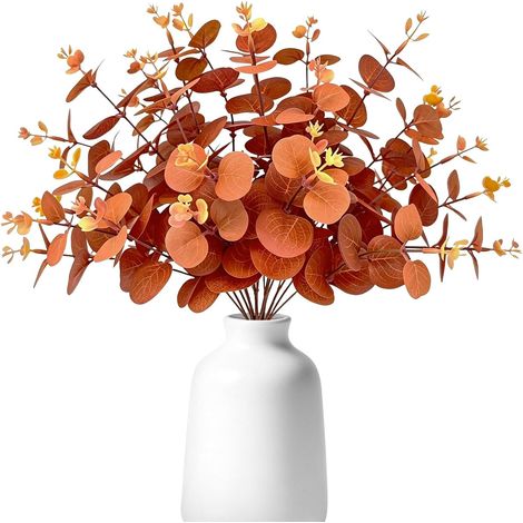 30 Pieces Artificial Eucalyptus Autumn Flowers, 32CM Artificial Autumn Flowers (1/5)