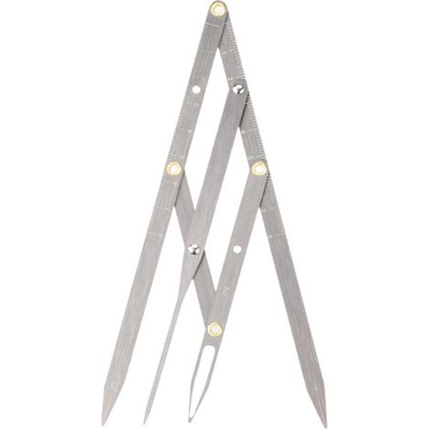 Compas de Sourcils en Acier Inoxydable - Outil de Mesure Précis et Pliable pour un Design de Sourcils Parfait (1/5)