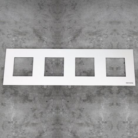 Marco básico 4 ventanas 2 módulos blanco Zenit Niessen