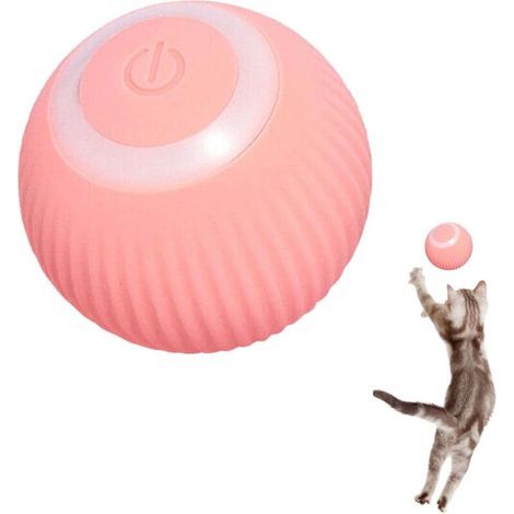 Pink - 1 Piece - Interactive Cat Ball - Automatic Interactive - 360° USB - Stimulates Hunting Instinct (1/5)