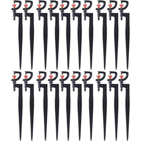 pair Arroseur d'arrosage, 20 pièces, Micro - arroseur Rotatif à 360 degrés de Type G (1/4)