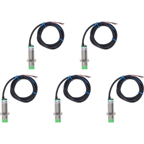 Sensor de proximidad inductivo M18, carcasa de sensor inductivo ABS PnP M18, 5 piezas.