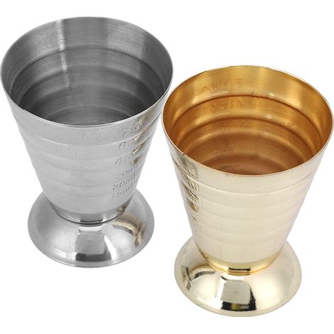 2 doseurs à cocktail 75ml multifonction en acier inoxydable 304, pour barman (1/5)